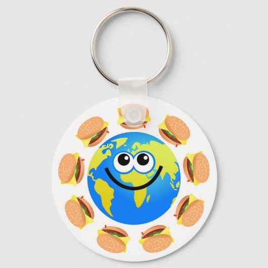 Wereldbol Sleutelhanger (Voorkant)