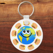Wereldbol Sleutelhanger (Voorkant)