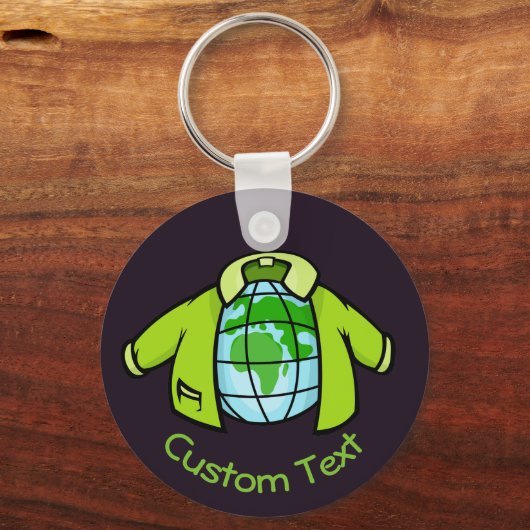 Wereldbol Sleutelhanger (Voorkant)