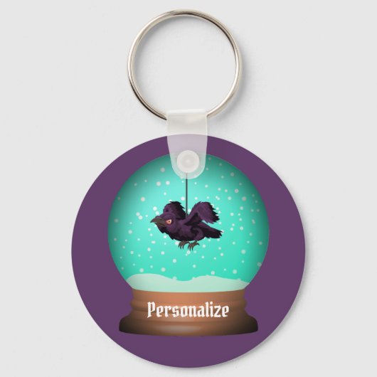 Wereldbol sleutelhanger sneeuwbuis (Voorkant)