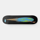 Wereldbol smeltthermometer persoonlijk skateboard (Horizontaal)
