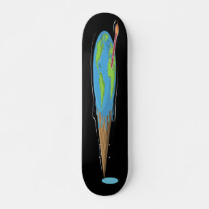Wereldbol smeltthermometer persoonlijk skateboard