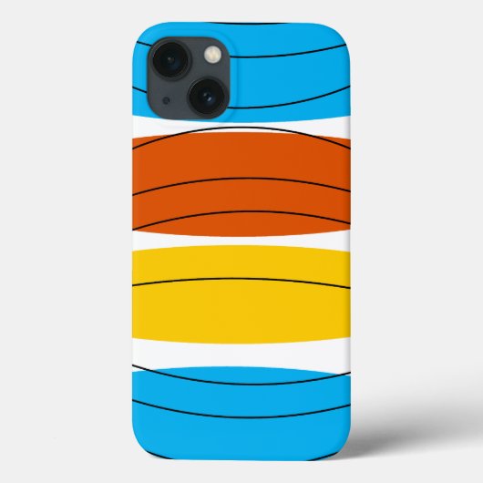 Wereldbol Stripe iPad is er nauwelijks hoesje (Achterkant)