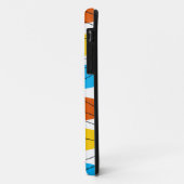 Wereldbol Stripe iPhone hoesje (Achterkant/links)