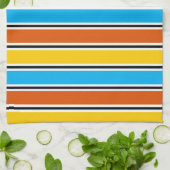Wereldbol Stripe keukenhanddoeken (Gevouwen)