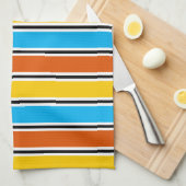 Wereldbol Stripe keukenhanddoeken (Quarter Fold)