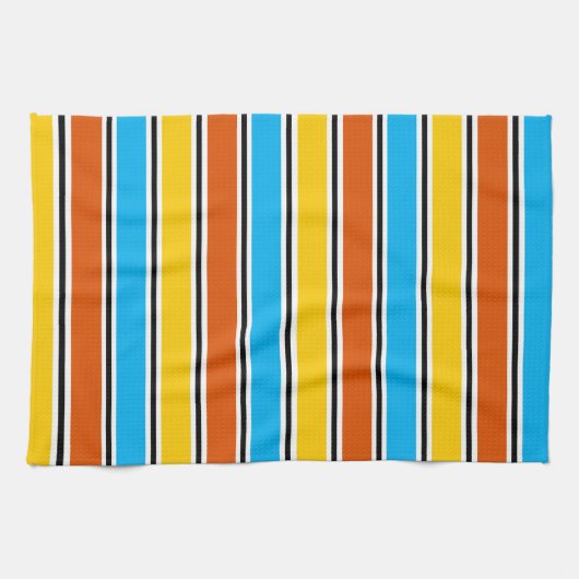 Wereldbol Stripe keukenhanddoeken (Horizontaal)