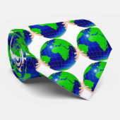 Wereldbol Stropdas (Opgerold)