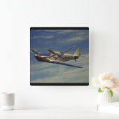 Wereldbol, SWIFT 1946_Klassieke luchtvaart Vierkante Klok (Huis)