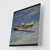 Wereldbol, SWIFT 1946_Klassieke luchtvaart Vierkante Klok (Hoek)