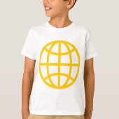 Wereldbol symbool - Amber T-shirt (Voorkant)