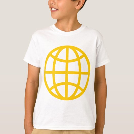 Wereldbol symbool - Amber T-shirt (Voorkant)
