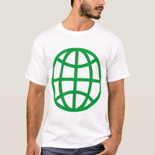 Wereldbol Symbool - Gras Groen T-shirt