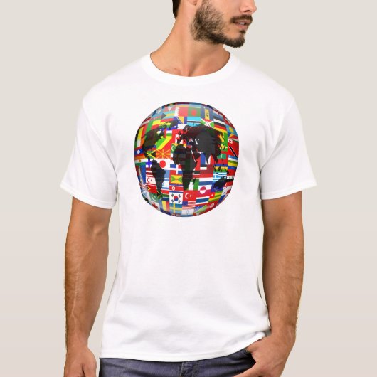 Wereldbol T-shirt (Voorkant)