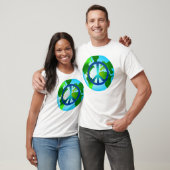 Wereldbol T-shirt (Unisex)