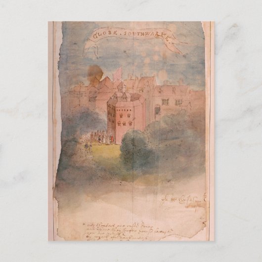 Wereldbol Theater, Southwark Briefkaart (Voorkant)