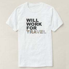 Wereldbol Trekker Studie in het buitenland Interna T-shirt