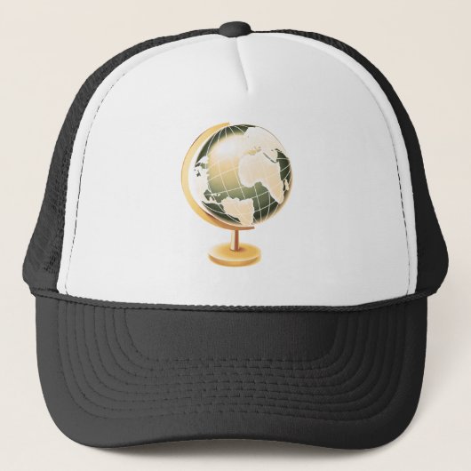 Wereldbol Trucker Pet (Voorkant)