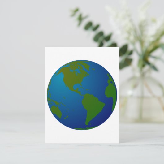 Wereldbol Uitnodigingen (Staand voorkant)