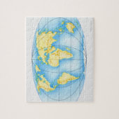 Wereldbol van de wereld legpuzzel (Verticaal)
