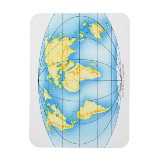 Wereldbol van de wereld magneet (Verticaal)