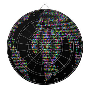 wereldbol van de wereldaardplaneet dartbord