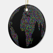 wereldbol van de wereldaardplaneet keramisch ornament (Links)