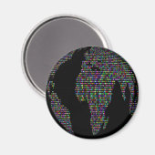 wereldbol van de wereldaardplaneet magneet (Voorkant / Achterkant)