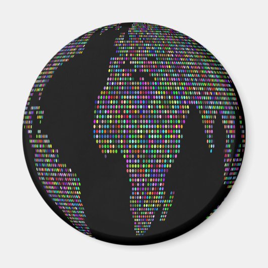 wereldbol van de wereldaardplaneet magneet (Voorkant)
