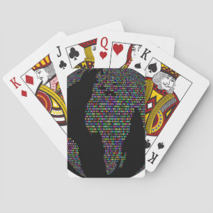 wereldbol van de wereldaardplaneet pokerkaarten