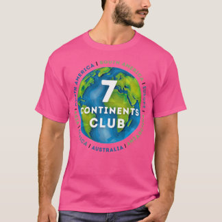 Wereldbol van de Zeven Continenten T-shirt