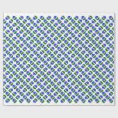 wereldbol van duitse herdershaai cadeaupapier (Vlak)