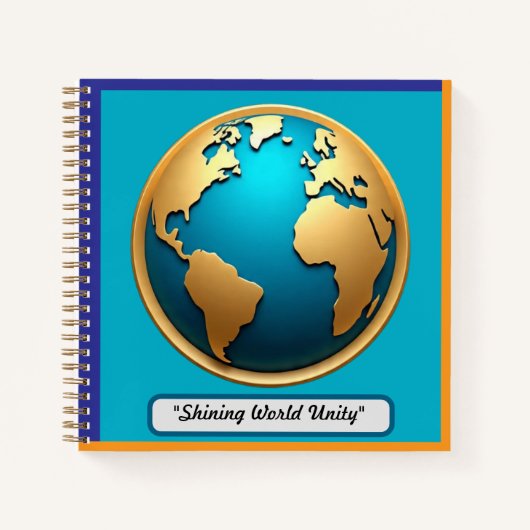 "Wereldbol van Goud" Notitieboek (Voorkant)