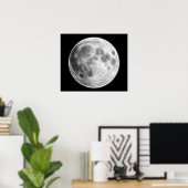 Wereldbol van het Moon Lunar Planet Poster (Thuiskantoor)