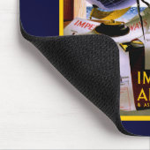 Wereldbol van Imperial Airways Muismat (Hoek)