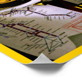 Wereldbol van Imperial Airways Poster (Hoek)