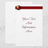 Wereldbol van koper briefpapier (Voorkant / Achterkant)