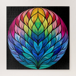 Wereldbol van Regenboog Kleuren Jigsaw Puzzel