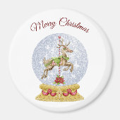 Wereldbol van rendierwater Magnet (Voorkant)