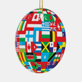wereldbol van vlaggen ornament (Rechts)