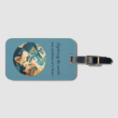 Wereldbol van World Explorer Bagagelabel (Voorkant (horizontaal))