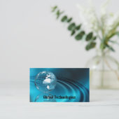 Wereldbol Visitekaartje (Staand voorkant)