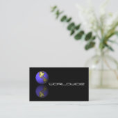 Wereldbol Visitekaartje (Staand voorkant)