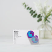 Wereldbol Visitekaartje (Staand voorkant)