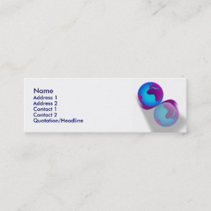 Wereldbol Visitekaartje