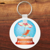 Wereldbol voor doorsnede sleutelhanger (Voorkant)