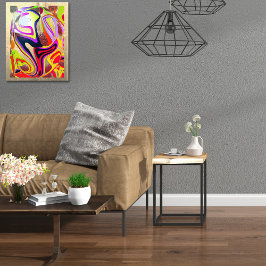 Wereldbol voor grafische golven - metaal bg foto afdruk