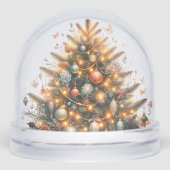 Wereldbol voor kerstsneeuw sneeuwbol (Voorkant)