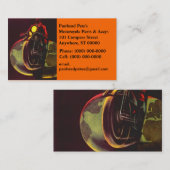  Wereldbol voor motorfietsen Visitekaartje (Voorkant / Achterkant)