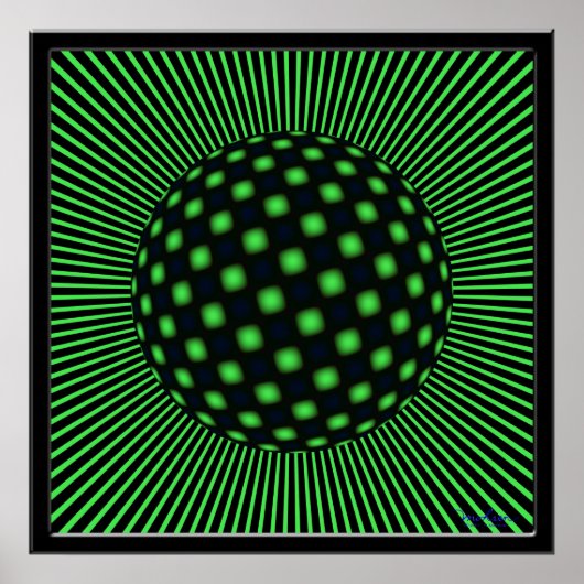 Wereldbol voor onherstelbaar draaien poster (Voorkant)